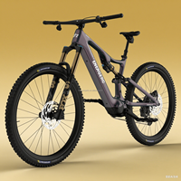 Vélo de montagne électrique à suspension intégrale en fibre de carbone 720Wh, moteur central 105Nm, 12 vitesses, freinage hydraulique, longue autonomie, EMTB
