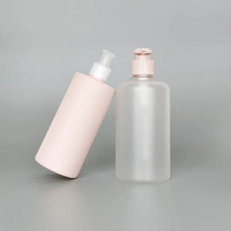 Customized design OEM logo modern pump 4 pink black gold skincare hair care packaging bottle and jars