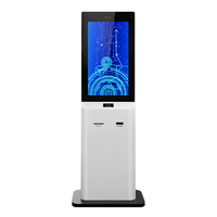 Kiosque d'auto-enregistrement pour hôtel de 32 pouces avec Android RK3288, caméra binoculaire, imprimante de reçus et distributeur de cartes de chambre OEM