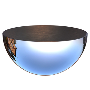 Sfera Semisferica <span class=keywords><strong>in</strong></span> Acciaio Inossidabile Lucidato Argento di Lusso, Varie Dimensioni, Superficie a Specchio, Impermeabile, 500mm, per Giardino Esterno - Product Image 4