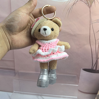 OEM Oso de Peluche Suave Transformable Versátil, Muñeco de Peluche con Disfraz Intercambiable, Adorno para Bolso, Muñeco Llavero