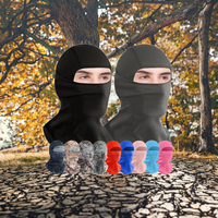 Balaclava en tricot noir personnalisée, masque de ski sportif, couvre-visage complet pour enfants, coupe thermique, capuche hyper chaude pour le cyclisme hivernal