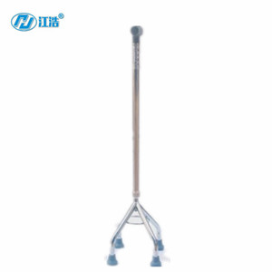 ไม้เท้าสี่ขา Jianghao ทำจากอลูมิเนียมอัลลอยด์ ปรับระดับได้ 10 ระดับ สำหรับผู้สูงอายุ - Product Image 1