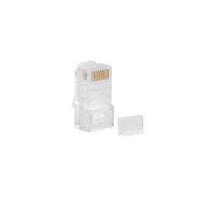 Conector RJ45 - Conector UTP de 8 hilos, categoría 6e, paquete de 100 unidades, ideal para redes LAN, fácil instalación y - Product Image 1
