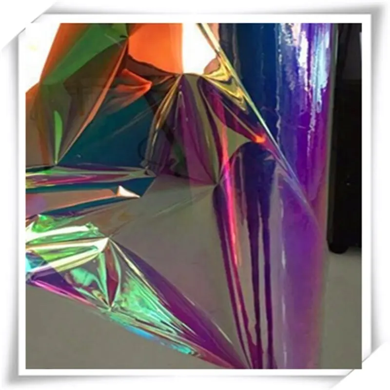 Mylar PET Dichroic Iriserende Regenboog Plastic Film voor Wrap Christmas Gift