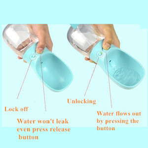 Toptan 300ml 550ml taşınabilir plastik seyahat dağıtıcı fabrikada otomatik sıcak yürüyüş köpek su şişeleri için geri dönüştürülebilir - Product Image 4