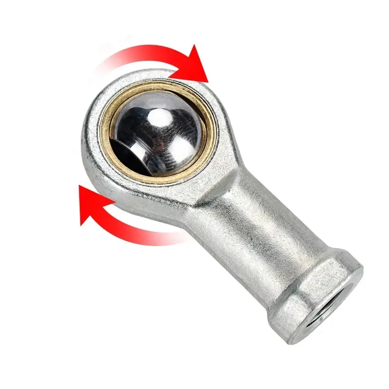 Cabeça de esfera para haste de pistão fêmea SI Fisheye, rosca interna para rolamento de juntas de montagem em cilindro pneumático universal