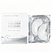 Patchs pour les yeux hydratants et rafraîchissants OEM ODM, soin quotidien simple pour la peau, patchs pour les yeux en collagène cristallin et poudre d'or