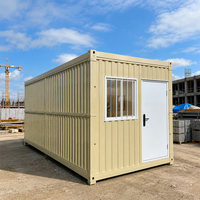 Maison conteneur préfabriquée de 15 pieds, maison modulaire en acier, bâtiment extensible en conteneur maritime pour bureau de chantier ou camp