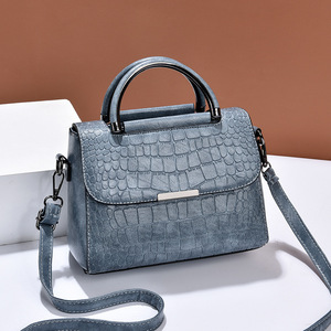 <span class=keywords><strong>MELI</strong></span> 2024 Borsa <span class=keywords><strong>a</strong></span> Mano Retrò da Donna in PU Impermeabile di Grande Capacità con Motivo <span class=keywords><strong>a</strong></span> Pietra, Chiusura alla Moda e Tracolla - Product Image 2
