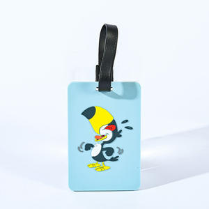 Étiquette de bagage en PVC souple 3D personnalisée étiquette de sac en caoutchouc étiquette d'identification de bagage personnalisée portable sac de voyage étiquette nominative en silicone pour valise - Product Image 4