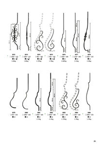 Herrería Elementos de hierro forjado Componentes ornamentales <span class=keywords><strong>Jumba</strong></span> decorativo para piezas de valla de puerta - Product Image 3