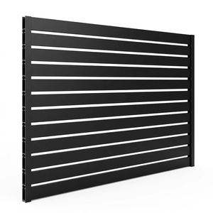 Clôture de jardin en aluminium à lattes, sans soudure, personnalisée, avec revêtement PVDF, pour piscine, villa, extérieur, fabrication OEM - Product Image 1