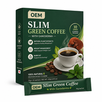 Sachets de café vert au Ganoderma – Programme 10 jours avec extraits végétaux naturels pour le soutien du métabolisme et la gestion du poids – Vente en gros