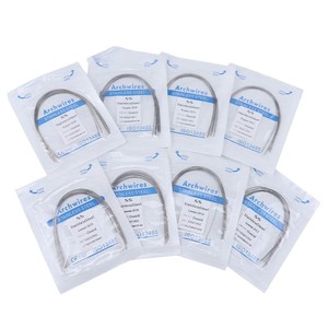 Arches orthodontiques en acier inoxydable, fils ronds pour mâchoire supérieure et inférieure, lot de 10, matériel dentaire - Product Image 5