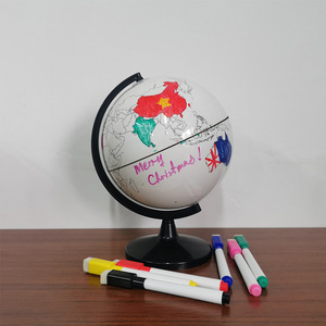 Globo Terráqueo Creativo MAXCARE de 14.2cm, Colorido, Borrable, en Blanco, para Pintar a Mano, MAC-F10, Material PLA, para Primaria y Secundaria - Product Image 2