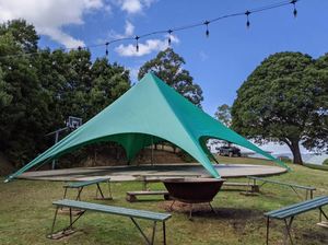 Carpa de Jardín Impermeable para Eventos y Bodas, Personalizada, con Forma de Estrella, Estructura de Aluminio y Lona Oxford 600D - Product Image 4