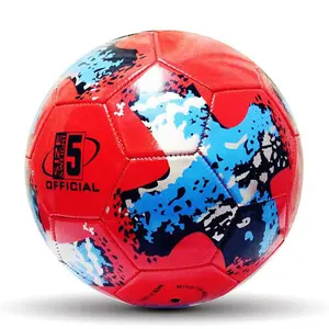 卸売格安マシンステッチ1.6MMPVCサッカーボールプロモーションサイズ5サッカー