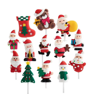 Décorations de gâteaux de Noël, Toppers de gâteaux de Noël, Père Noël, Cerf, Étoile, Arbre, Cloche, Guirlande, Toppers festifs pour les fournitures de fête de Noël - Product Image 4