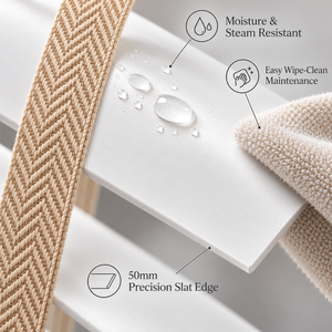 Persianas Venecianas Modernas <span class=keywords><strong>de</strong></span> Madera Pintada <span class=keywords><strong>de</strong></span> 50 mm, Diseño Espiga, con <span class=keywords><strong>Cinta</strong></span> Adhesiva, Impermeables, Fáciles <span class=keywords><strong>de</strong></span> Limpiar, Duraderas, con Protección Anti-UV - Product Image 4