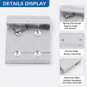 Precio de fábrica: Componentes electrónicos para caja <span class=keywords><strong>Dln</strong></span>, práctico soporte de aleación de aluminio para carril DIN de 45mm/62mm - Product Image 5