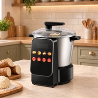 Machine à FUFU Automatique 8L, Mélangeur Électrique pour Cassava, Banku, Ugali, Nshima, Eba, avec Panneau Tactile Numérique et Fonction Soupe et Riz