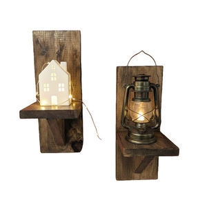 Lámpara de Pared Rectangular Moderna y Duradera, Impresión Digital Creativa, Lámparas de Madera Maciza Personalizadas para Decoración del Hogar, Fácil Instalación - Product Image 1