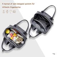 Sac à langer personnalisé avec logo, 3 en 1, résistant à l'eau, en polyester, sac à dos, pochette à langer pour bébé, voyage, garçons, filles