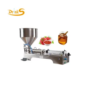 Kleine Semi-Auto Glas Fles Honing Sap Chili Saus Vulmachine