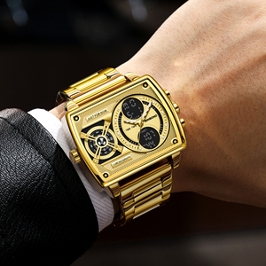 BINBOND 2026 Orologio da Polso Digitale da Uomo Impermeabile Luminoso con Doppio Fuso Orario, Quadrante Rettangolare, per Uomo - Product Image 4