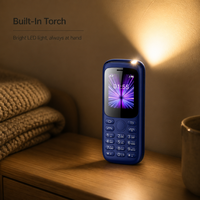 Ponsel Tombol 2.0 Inci X2003-3 1000mAh Linux GSM Dual SIM Wireless FM OEM