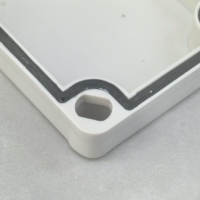 Contenitori per Strumenti Elettronici in Plastica ABS Tipo F, Scatola di Controllo Esterna Impermeabile IP66, Materiali Grezzi per Protezione, Orecchie di Fissaggio