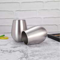 Tasse à vin classique en acier inoxydable à paroi simple de 18 oz, mug à bière, gobelet argenté, léger, écologique, isolation thermique pour le camping