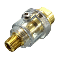 Lubrificateur pneumatique miniature en ligne Ruichen, boîtier transparent en plastique, filtration 45 µm, certifié CE, 0,02 kg, 0-1 MPa, 5-60 °C