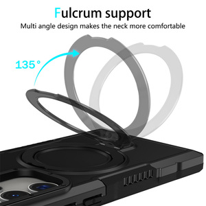 Armor Hybrid TPU + PC funda trasera para <span class=keywords><strong>Samsung</strong></span> Galaxy S25 S24 S23 S22 S21 <span class=keywords><strong>Ultra</strong></span> Plus S23 S20 FE <span class=keywords><strong>Note</strong></span> <span class=keywords><strong>20</strong></span> <span class=keywords><strong>Ultra</strong></span> con soporte de anillo giratorio - Product Image 4