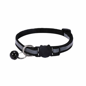 <b>Pet</b> Night Walking Reflective Stripe Cat <b>Collar</b> For Night Visibility Adjustable Size Kitten <b>Collars</b> - Product Image 6