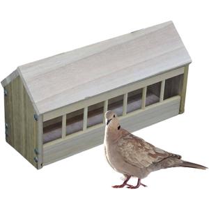 Mangiatoia piccione e pollame Dispenser cibo meno rifiuti alimentatori animali per polli anatre altri animali da allevamento per uso domestico - Product Image 4
