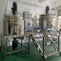 Mélangeur de pâte pour cuve de mélange, équipement d'émulsification pour la fabrication de gels et de lotions corporelles, cuve de mélange de gel, production de pâtes cosmétiques