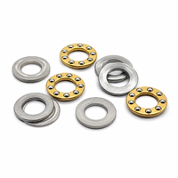 Rodamiento de Bolas de Empuje Plano F6-12, F6-12M 6x12x4.5mm, Rodamientos de Bolas Axiales Miniatura de Alta Velocidad y Precisión, de Acero Cromado