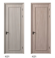 Porte intérieure en bois massif écologique de style rétro moderne, finition battante pour appartements et espaces résidentiels