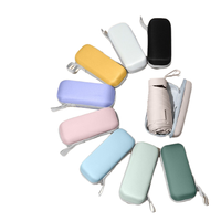 Mini parapluie de voyage pour sac à main avec étui, petit parapluie compact anti-UV, léger, minuscule parapluie de poche personnalisable