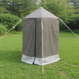 Tente de confidentialité en toile, installation facile, abri imperméable, tente de toilette pour la randonnée, le camping-car, le camping, vert - Product Image 6
