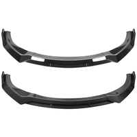 Lame de pare-chocs avant style SRT pour Dodge Charger 2015-2023, aspect fibre de carbone, noir brillant, séparateur de pare-chocs, kit carrosserie 4 pièces, aileron avant haute performance