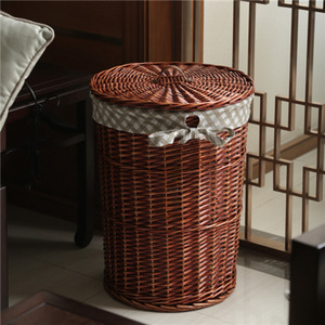 Panier de rangement multi-usages <span class=keywords><strong>en</strong></span> osier tressé, pliable, sans plastique, grande capacité, avec poignées, pour cuisine et buanderie - Product Image 3