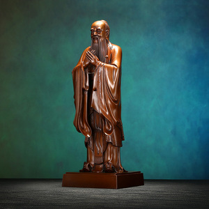 Figura de Confucio de bronce Copper World, estatua artesanal de pie, decoración de oficina, regalo - Product Image 2