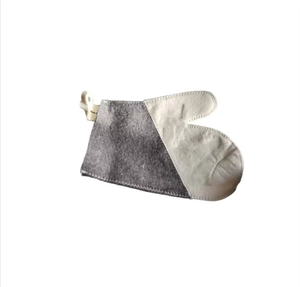 Bain de mitaines en feutre d'accessoires de nettoyage de peau de sauna thermique s'exfoliant personnalisé avec gant - Product Image 5