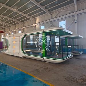 2025 38m2 Hôtel mobile de luxe en conteneur préfabriqué, maison capsule futuriste pour camping-car, maison préfabriquée - Product Image 3