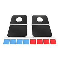 Ensemble de jeu de cornhole portable pour adultes avec 8 sacs, en aluminium léger, pour jeux de plein air et plage