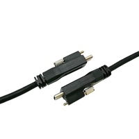 Câble de caméra industrielle USB 3.1 Type C mâle à mâle avec câble à vis unique verrouillé Vis de verrouillage USB C