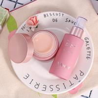 Bouteilles en verre et pots de crème rose, vente en gros, emballage cosmétique, Lotion, sérum, soins de peau, 30g 50ml 30ml 50ml 100ml